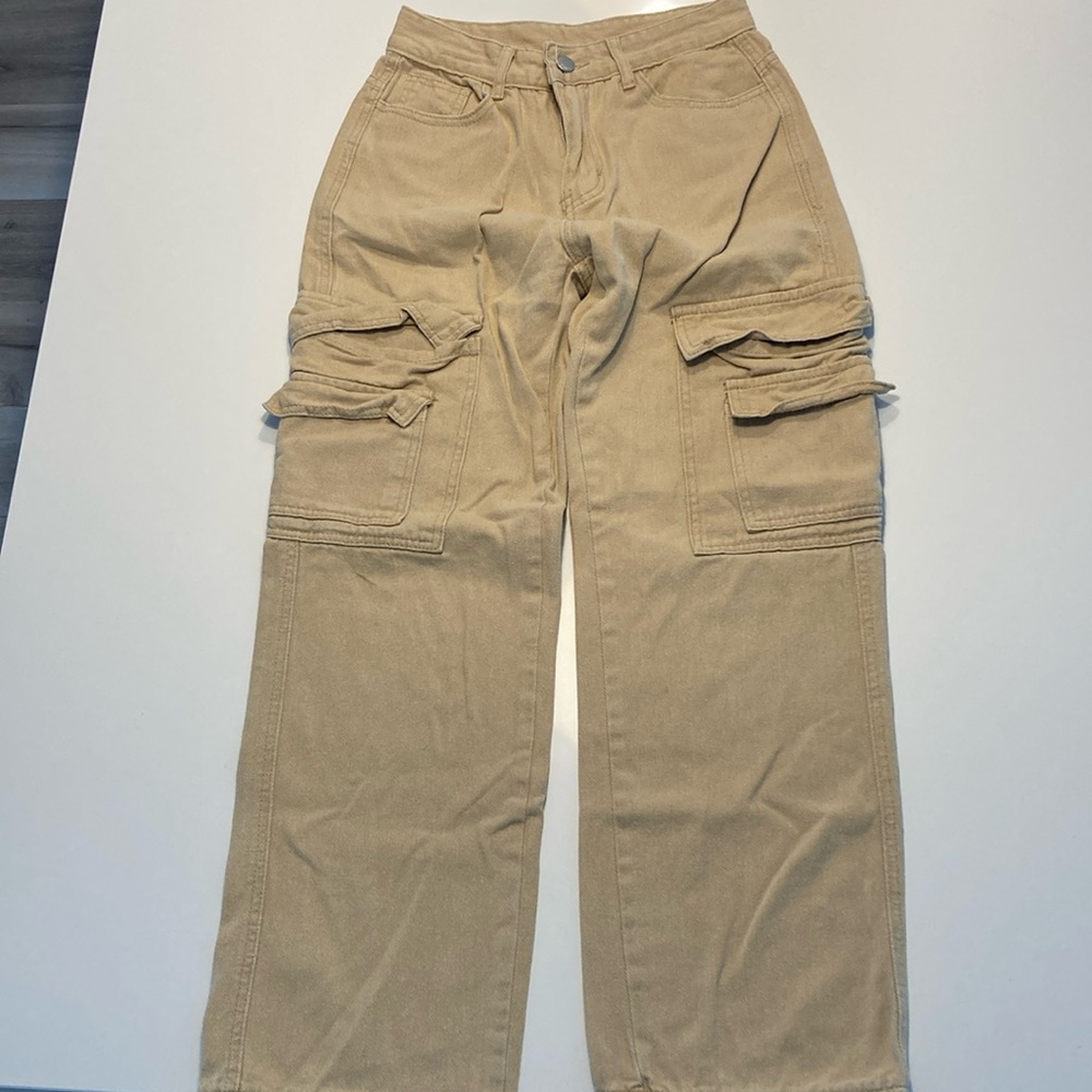 Beige cargo pants